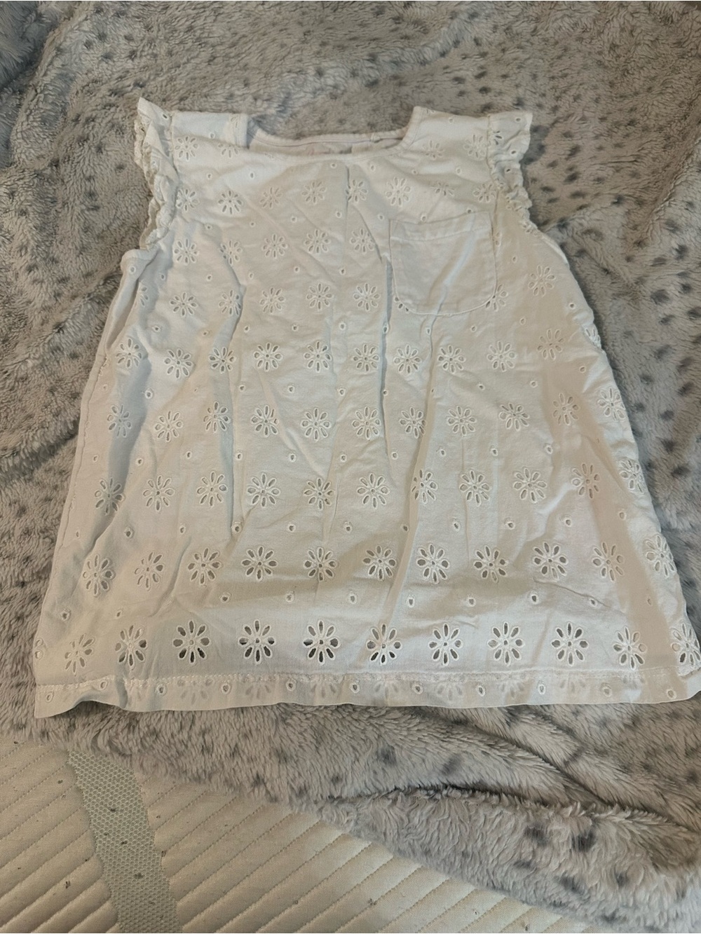Boden Girls' Eyelet Blouse - White
